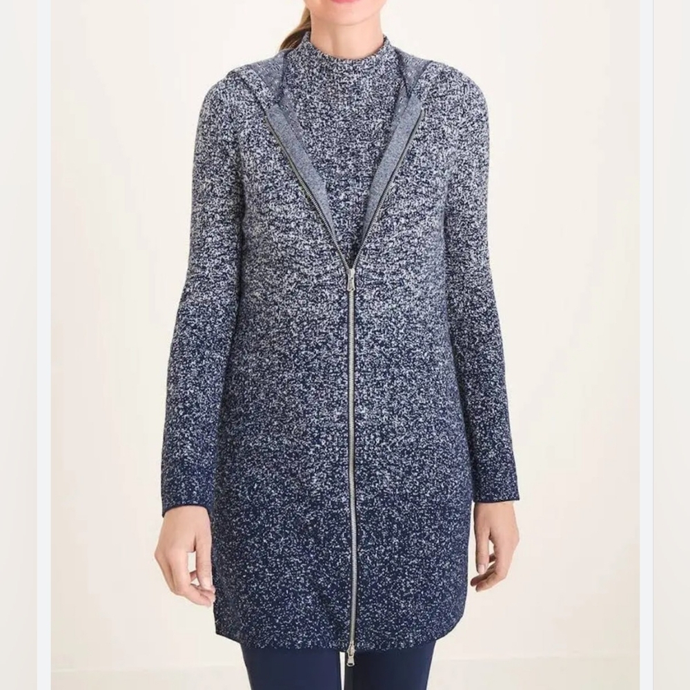 Chico's Blue Gradient Cardigan Sweater